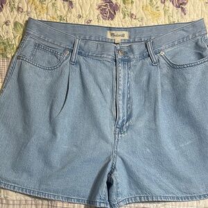 Madewell Sky Blue Jean Shorts
